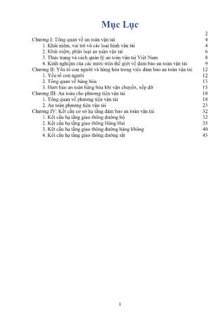 Giáo trình An toàn vận tải