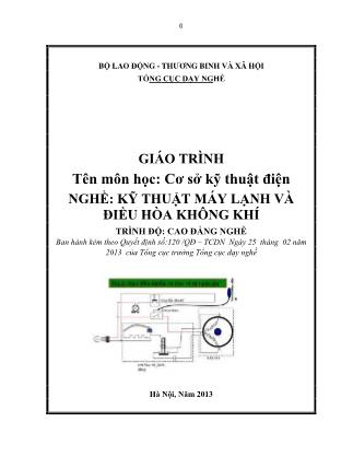 Giáo trình Cơ sở kỹ thuật điện - Nghề: Kỹ thuật máy lạnh và điều hòa không khí