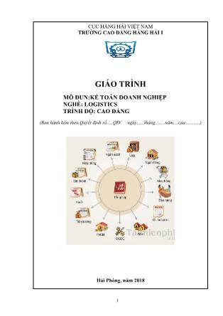 Giáo trình mô đun Kế toán doanh nghiệp - Nghề: Logistics