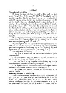 Tóm tắt Luận án Nghiên cứu phương pháp xác định tiêu hao tuổi thọ thực tế của kết cấu máy bay