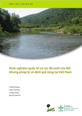 Báo cáo Chuyên đề Kinh nghiệm quốc tế và các đề xuất sửa đổi khung pháp lý về định giá rừng tại Việt Nam