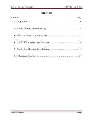 Báo cáo thực tập tốt nghiệp - Chuyên nghành: Công trình giao thông công chính