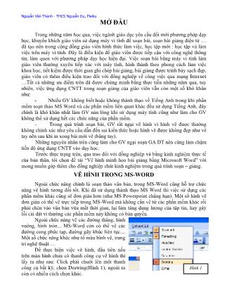 Đề tài Nghiên cứu vẽ hình minh họa bài giảng bằng Microsoft