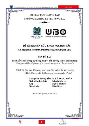 Đề tài Thiết kế và xây dựng hệ thống định vị dẫn đường tàu cá chi phí thấp (Design and Development of a central navigation “Low – cost”)