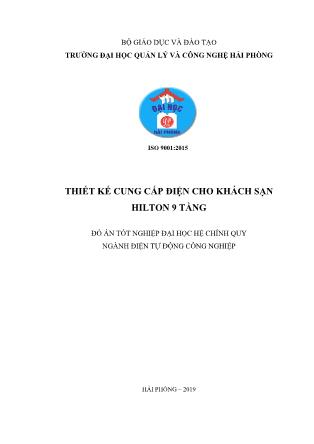 Đồ án Thiết kế cung cấp điện cho khách sạn Hilton 9 tầng