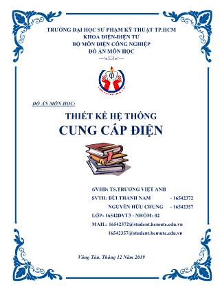 Đồ án Thiết kế hệ thống cung cấp điện