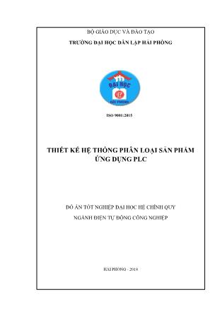 Đồ án Thiết kế hệ thống phân loại sản phẩm ứng dụng PLC