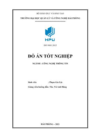 Đồ án Xây dựng website hỗ trợ tra cứu kết quả thi ICDL của sinh viên HPU