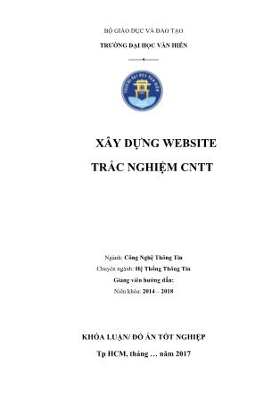 Đồ án Xây dựng website trắc nghiệm công nghệ thông tin