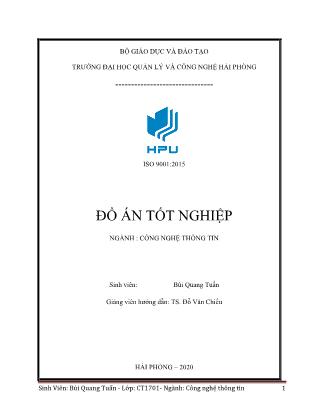Đồ án Xây dựng website trường Cao đẳng Du lịch Hải Phòng