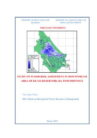 Luận văn Study on flood risk assessment in downstream area of Ke Go reservoir, Ha Tinh province
