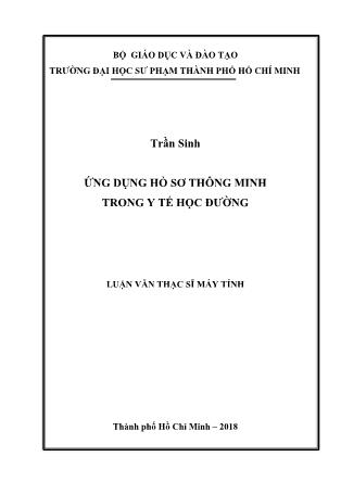Luận văn Ứng dụng hồ sơ thông minh trong y tế học đường