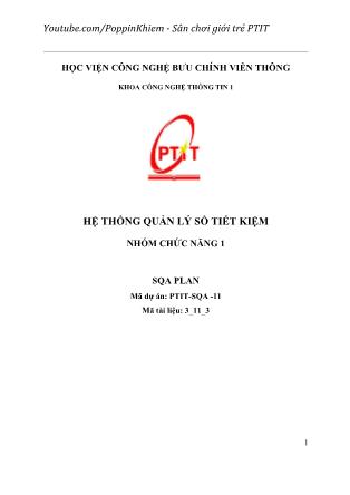 Tiểu luận Hệ thống quản lý sổ tiết kiệm