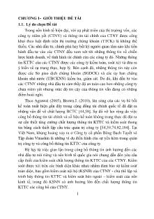 Tóm tắt Luận án Hoàn thiện tổ chức kiểm soát nhằm tăng cường chất lượng thông tin kinh tế tài chính của các công ty nêm yết trên thị trường chứng khoán Việt Nam