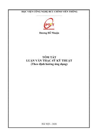 Tóm tắt Luận văn Phát hiện xâm nhập mạng sử dụng học máy