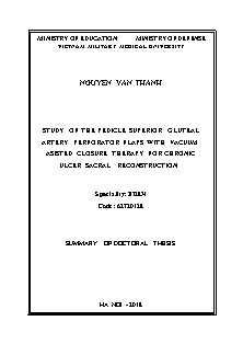 Tóm tắt Luận văn Study of the pedicle superior gluteal artery perforator flaps with vacuum asisted closure therapy for chronic ulcer sacral reconstruction