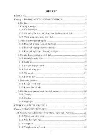 Bài giảng Chương trình dịch (Phần 1)