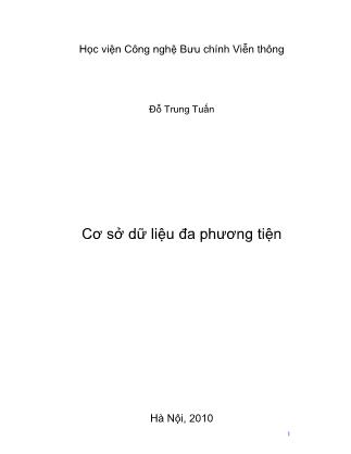 Bài giảng Cơ sở dữ liệu đa phương tiện - Đỗ Trung Tuấn