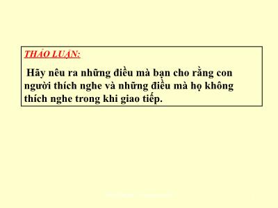 Bài giảng Giao tiếp trong kinh doanh - Chương 1: Khái quát chung về giao tiếp (Bản đẹp)
