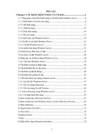 Bài giảng Hệ điều hành mạng (Phần 1)