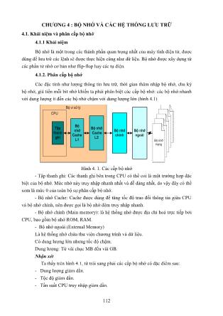 Bài giảng Kiến trúc máy tính (Phần 2)