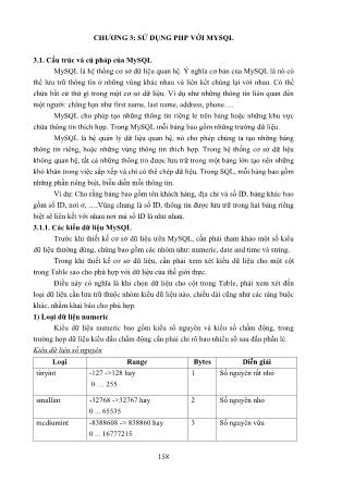 Bài giảng Lập trình mã nguồn mở (Phần 2)