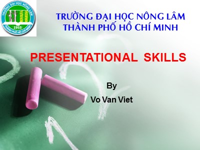 Bài giảng Presentational skills - Lecture 4: Using overhead transparencies - Võ Văn Việt