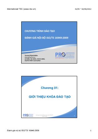 Bài giảng Tổ chức quốc tế và tiêu chuẩn hóa