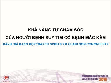 Bài thuyết trình Khả năng tự chăm sóc của người bệnh suy tim có bệnh mắc kèm - Phạm Thị Hồng Ngọc