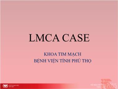 Bài thuyết trình LMCA Case