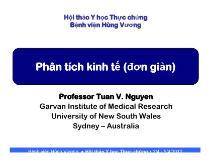 Bài thuyết trình Phân tích kinh tế (Đơn giản)