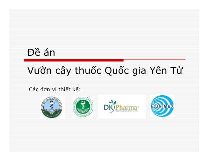 Báo cáo Đề án Vườn cây thuốc Quốc gia Yên Tử