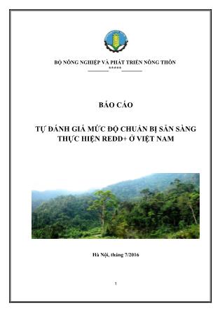 Báo cáo Tự đánh giá mức độ chuẩn bị sẵn sàng thực hiện REDD+ ở Việt Nam