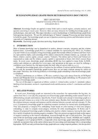 Build knowledge graph from heterogeneous documents