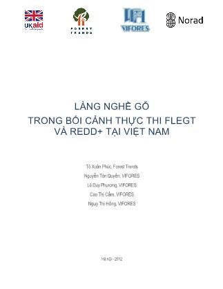 Đề tài Làng nghề gỗ trong bối cảnh thực THI FLEGT và REDD+ tại Việt Nam