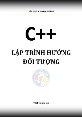 Giáo trình C++ - Lập trình hướng đối tượng (Phần 1)