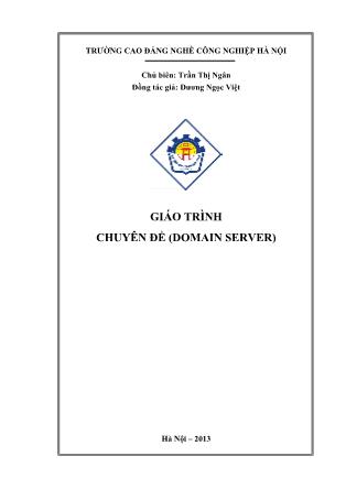 Giáo trình Chuyên đề (Domain Server)