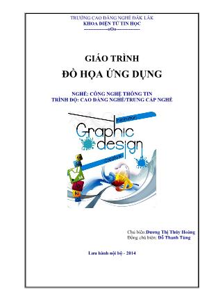 Giáo trình Đồ họa ứng dụng - Nghề: Công nghệ thông tin