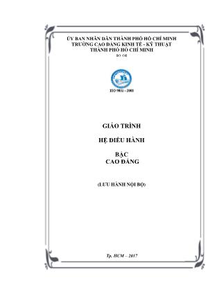 Giáo trình Hệ điều hành (Bậc Cao đẳng)