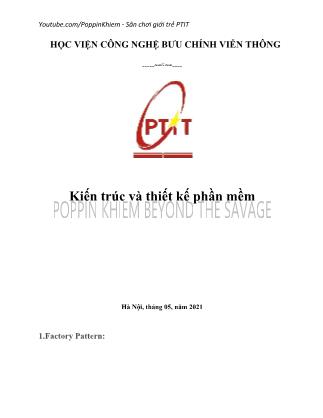 Giáo trình Kiến trúc và thiết kế phần mềm