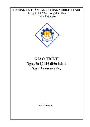 Giáo trình Nguyên lý hệ điều hành