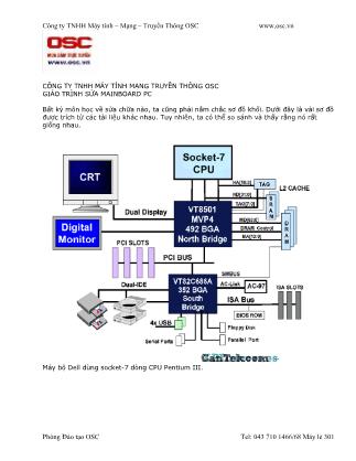 Giáo trình Sửa mainboard PC