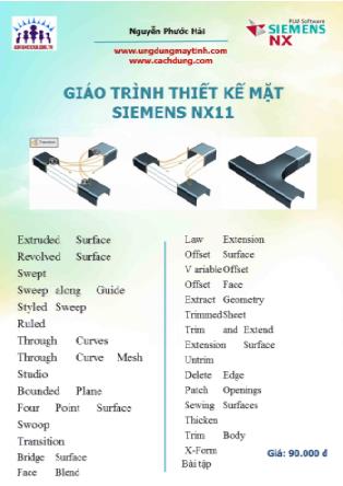 Giáo trình Thiết kế mặt NX11