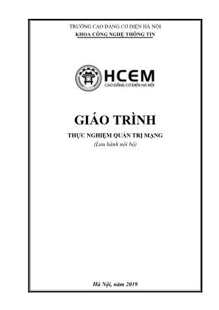 Giáo trình Thực nghiệm quản trị mạng
