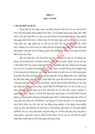 Khóa luận Đánh giá hiệu quả kinh tế hoạt động sản xuất mía nguyên liệu ở quy mô nông hộ trên địa bàn xã Châu Hội, huyện Quỳ Châu, tỉnh Nghệ An