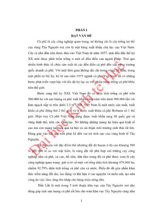 Khóa luận Đánh giá hiệu quả kinh tế sản xuất cà phê của các hộ nhận khoán thuộc Công ty cà phê Phước An, huyện Krông Pắk, tỉnh Đắk Lắk