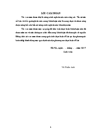 Khóa luận Đánh giá thực trạng sản xuất và tiêu thụ lúa Bắc thơm trên địa bàn xã Hải An, huyện Hải Hậu, tỉnh Nam Định