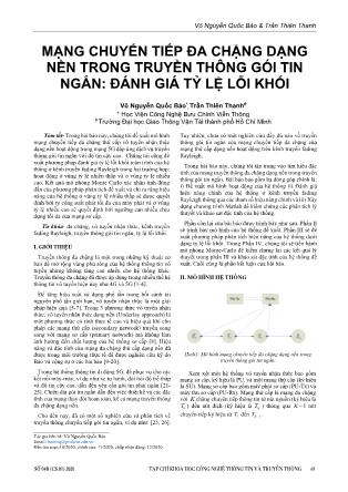 Mạng chuyển tiếp đa chặng dạng nền trong truyền thông gói tin ngắn: Đánh giá tỷ lệ lỗi khối