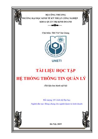Tài liệu học tập Hệ thống thông tin quản lý