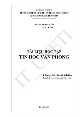 Tài liệu học tập Tin học văn phòng